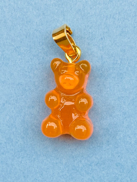 YUMMY BEAR gull anheng i CLEAR ORANGINA / GOLD