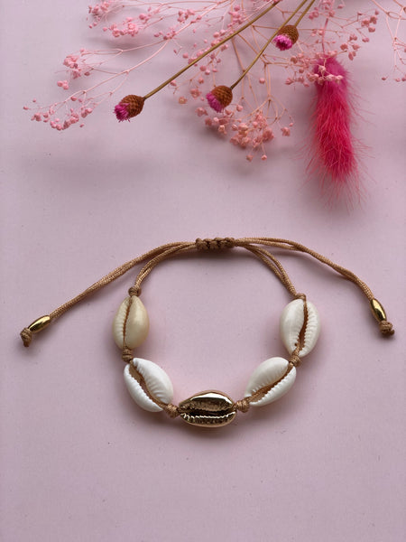 Vacay Shell armbånd, ONE GOLD