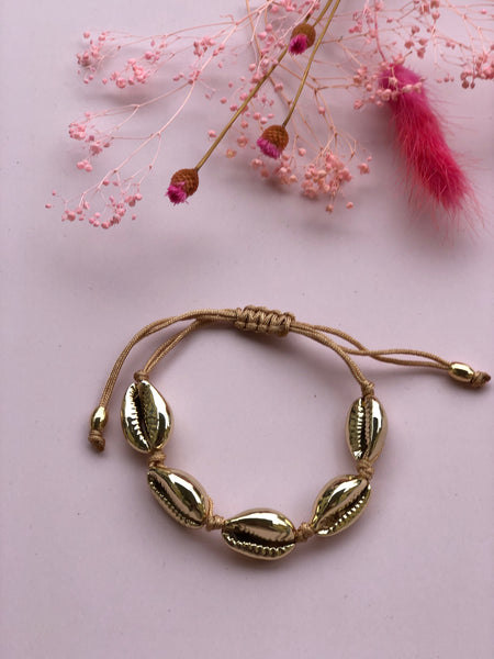 Vacay Shell armbånd, ALL GOLD
