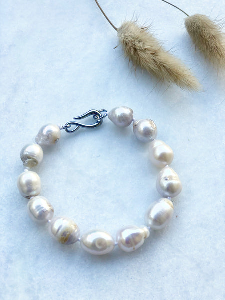 Chunky Freshwater pearl armbånd