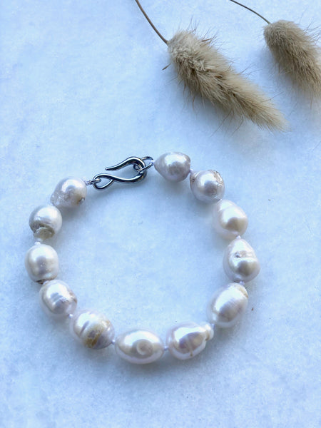 Chunky Freshwater pearl armbånd