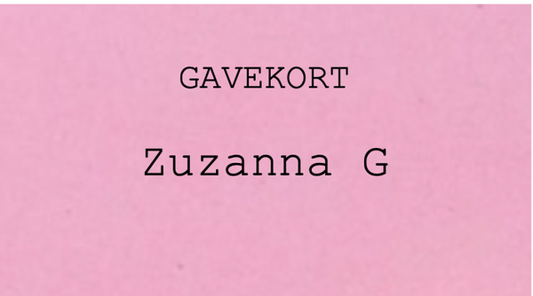 GAVEKORT hos Zuzanna G