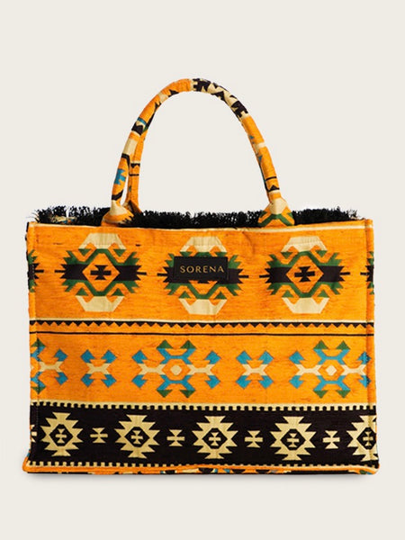 KNOSSOS  BIG TOTE BAG, ORANGE