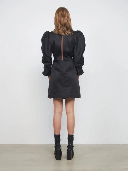 LADY KJOLE - BLACK SATIN