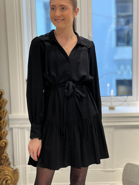 CEYLAN  ROBE, BLACK