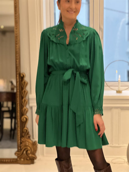 WOVEN ROBE CHAYA, VERT