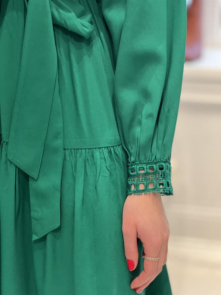 WOVEN ROBE CHAYA, VERT