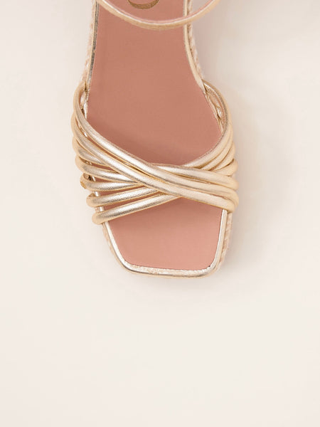 FUSCA  PLATÅSANDAL, GOLD