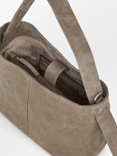 Suede Fraya Small Bag - GREY