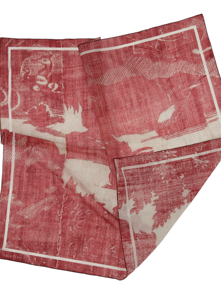 Light Red Toile Scarf