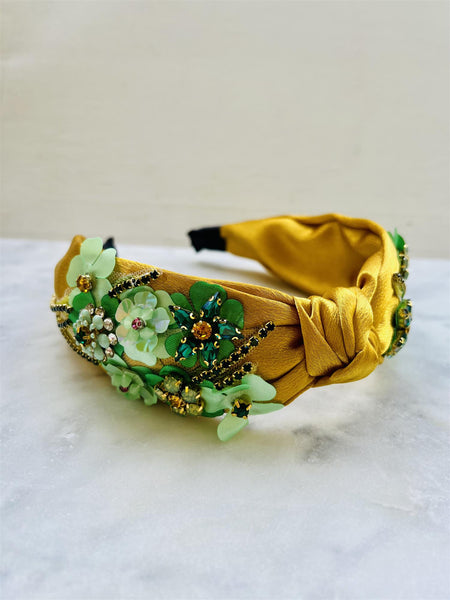FIONA GOLDEN CRYSTAL HAIRBAND