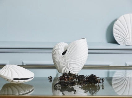 KAPITI flower vase, L, white