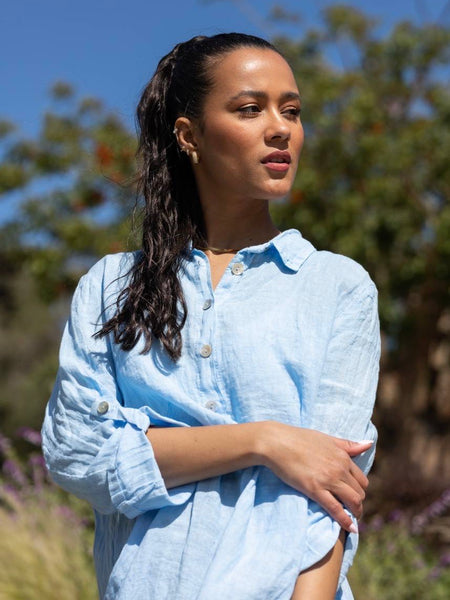 Matilde I SKY BLUE  LINNEN DRESS
