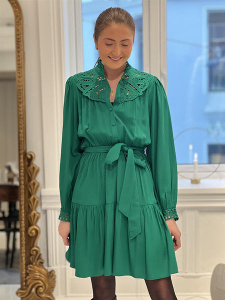 WOVEN ROBE CHAYA, VERT
