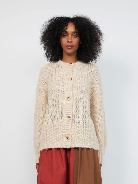 HANIFA CARDIGAN -  ECRU