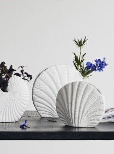 KAPITI flower vase, L, white
