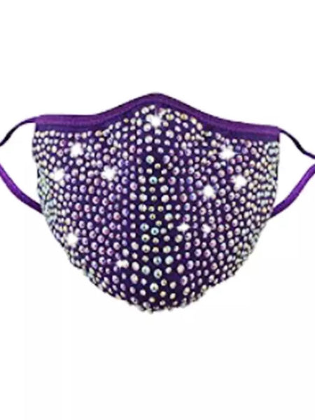 CRYSTAL MASK  PURPLE / WHITE AB