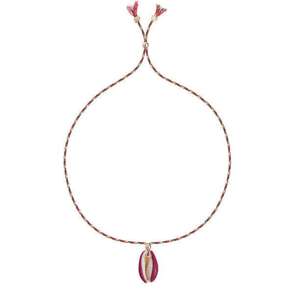 SHELL PAINTED  bracelet i BORDEAUX