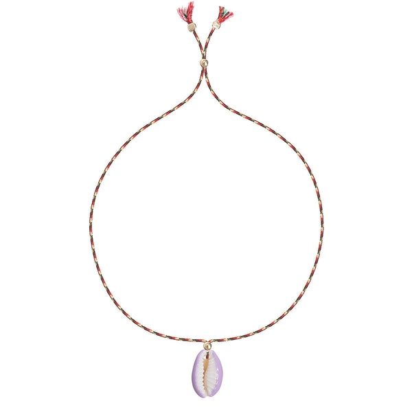 SHELL PAINTED  bracelet i PURPLE