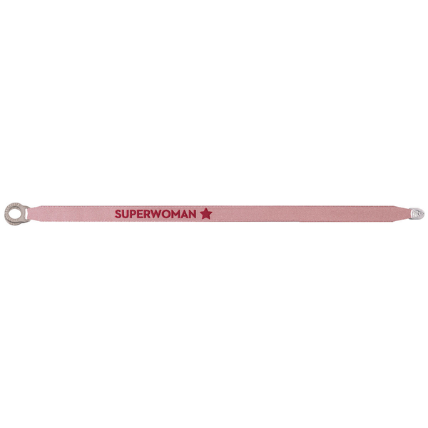 SUPERWOMAN STAR satin fabric bracelet, PUCE