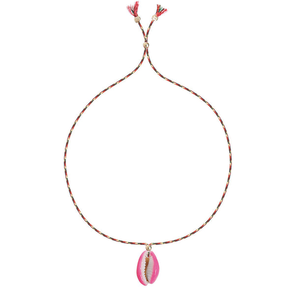 SHELL PAINTED  bracelet i PINK