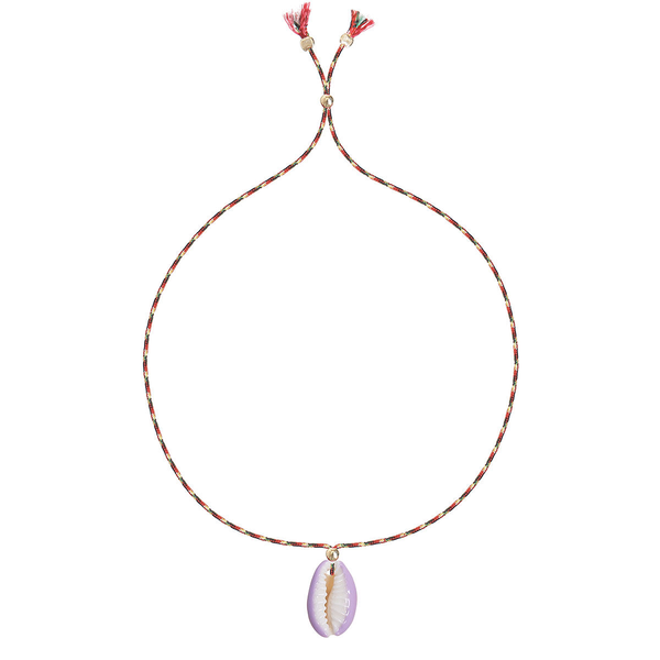 SHELL PAINTED  bracelet i PURPLE