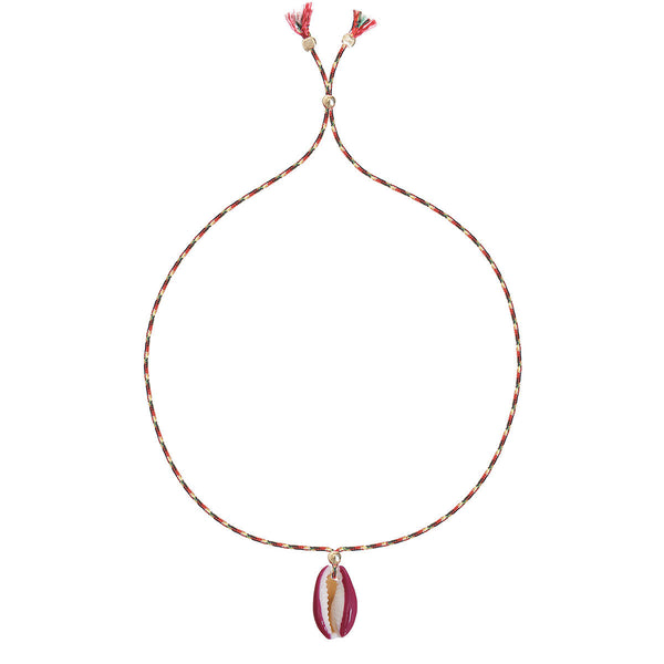 SHELL PAINTED  bracelet i BORDEAUX