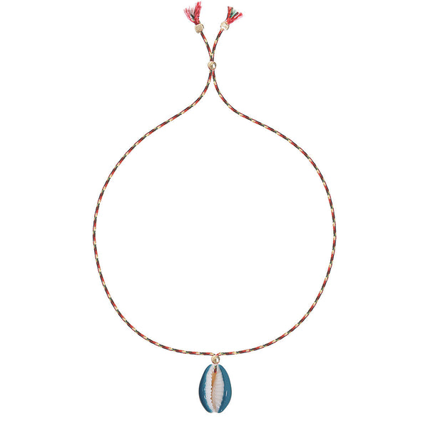 SHELL PAINTED  bracelet i BLUE