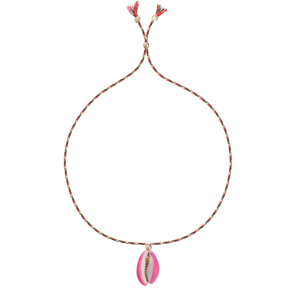 SHELL PAINTED  bracelet i PINK