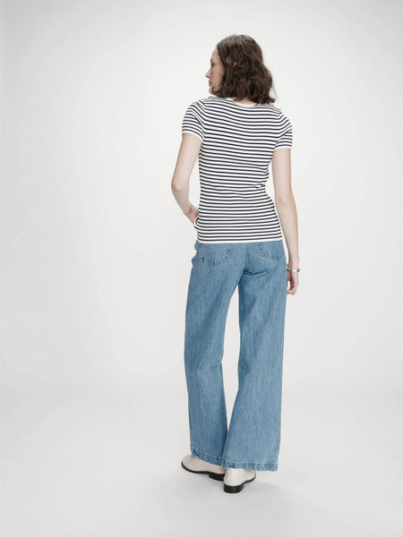 VENDREDI STRIPETE  T-SHIRT, NAVY