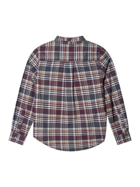 ARC MODERN TARTAN SHIRTS, BURGUNDY