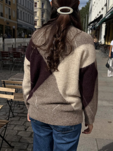 KAYNE ARGYLE  ULLGENSER  , BROWN MELANGE COMBO