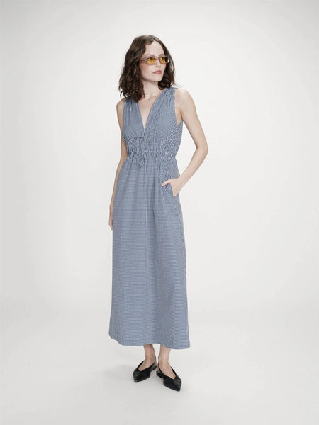 VELMIRA LANG KJOLE, NAVY