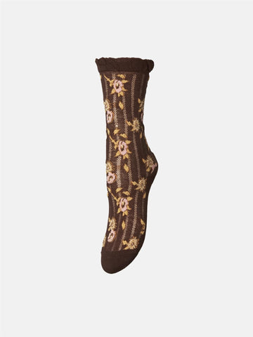 Florisima Cotta Sock, Plum Fudge