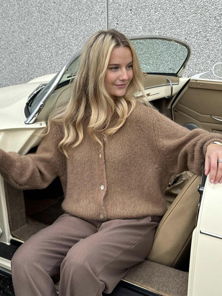 IDAIC CARDIGAN - CAMEL
