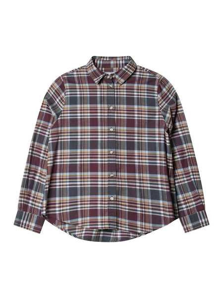 ARC MODERN TARTAN SHIRTS, BURGUNDY
