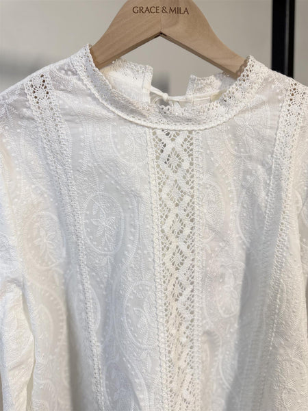 ABIGAIL bluse, IVORY