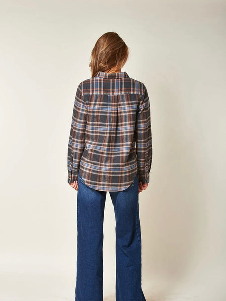 ARC MODERN TARTAN SHIRTS, DARK GREY