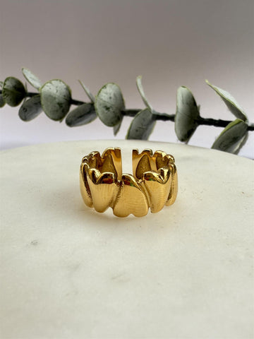 Love heart  ring , GOLD