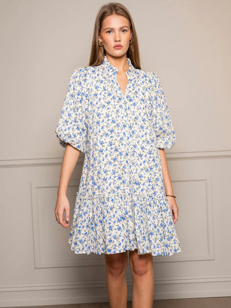 Camille Dress Spring Blue