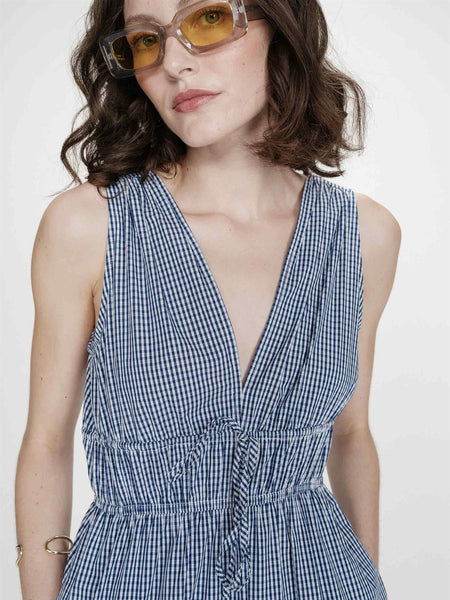 VELMIRA LANG KJOLE, NAVY