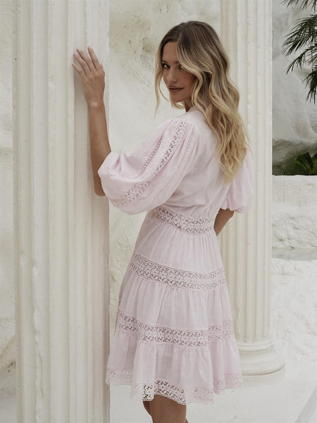 LOLANA MINI DRESS LIGHT PINK