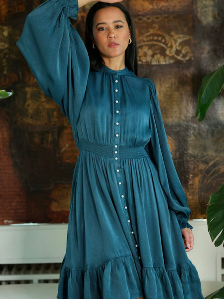 LIVIA DRESS – PETROL