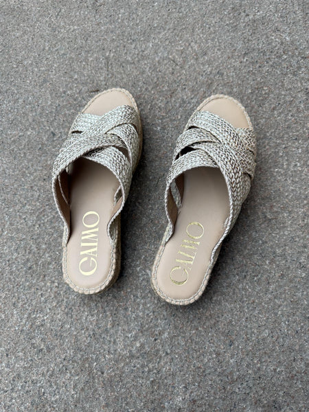 GAIMO DSAN TRENZA SANDAL, PLATINUM GOLD