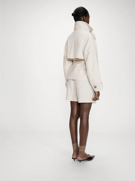 VOGUE DOBBELSPENT TRENCH COAT JAKKE, SABLE