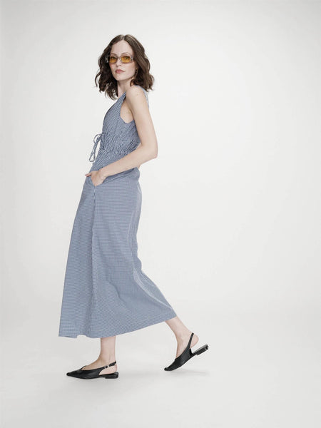 VELMIRA LANG KJOLE, NAVY