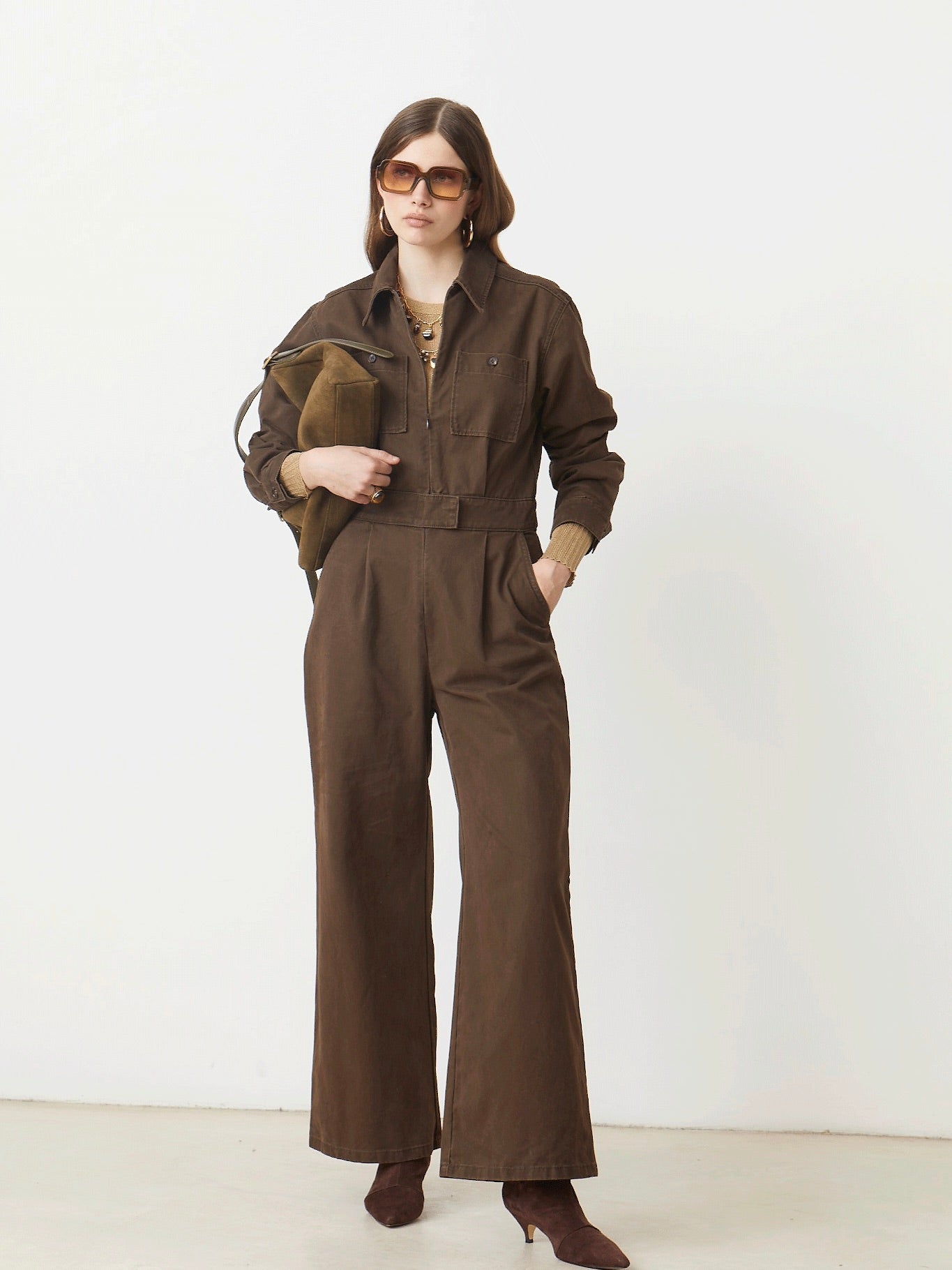 TORINO JUMPSUIT, CHOCO