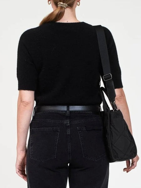 GEORGINA BLACK kortermet genser