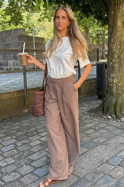 CELINAIC PANTS - BROWN
