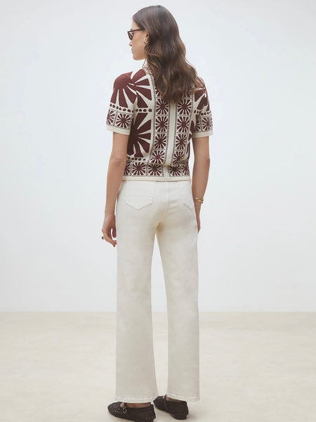 ROY JEANS bukse med rette ben, BLANC CASSE